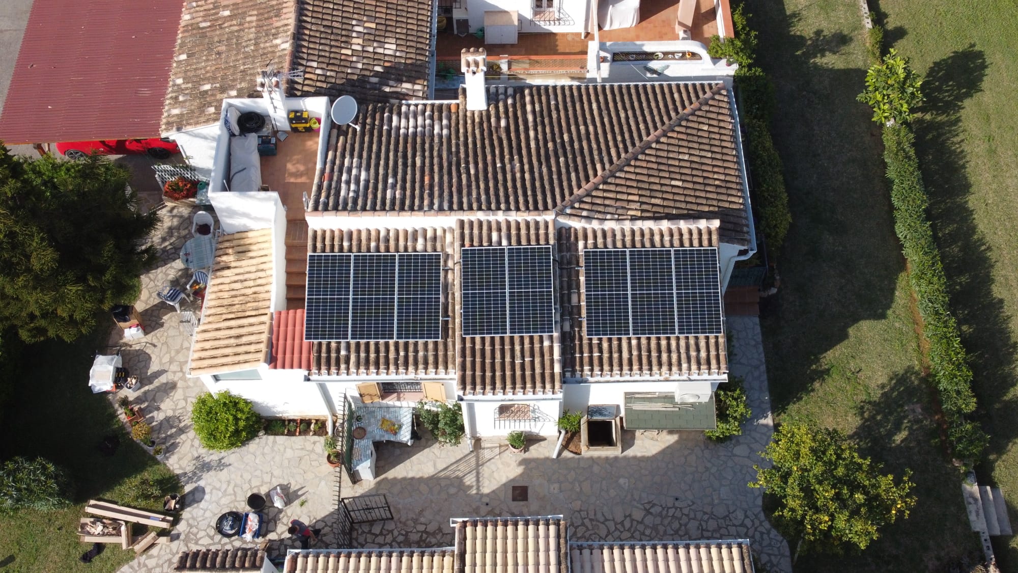 Installation of solar panels for home